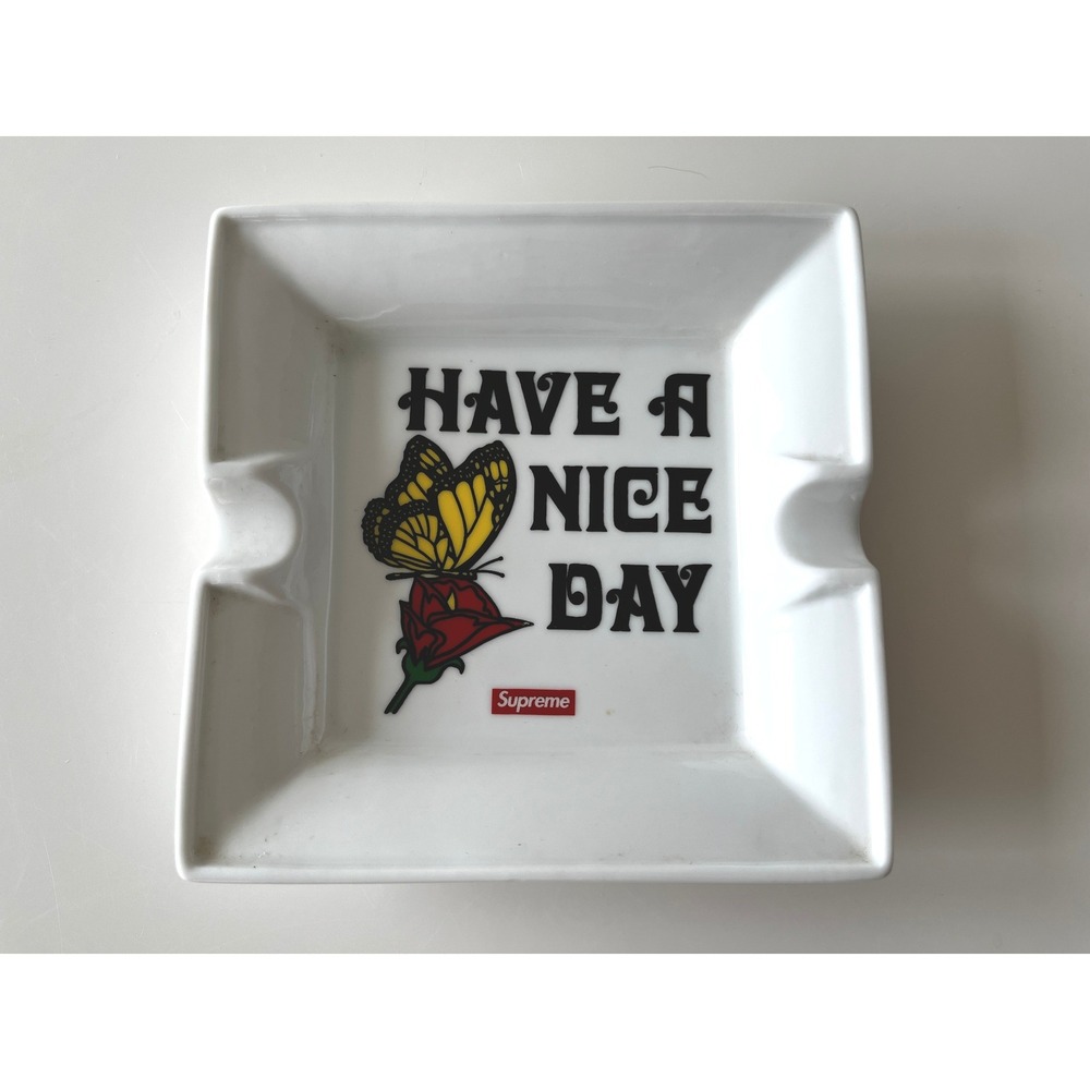 Supreme "Have a Nice Day" Butterfly Logo Square Ashtray